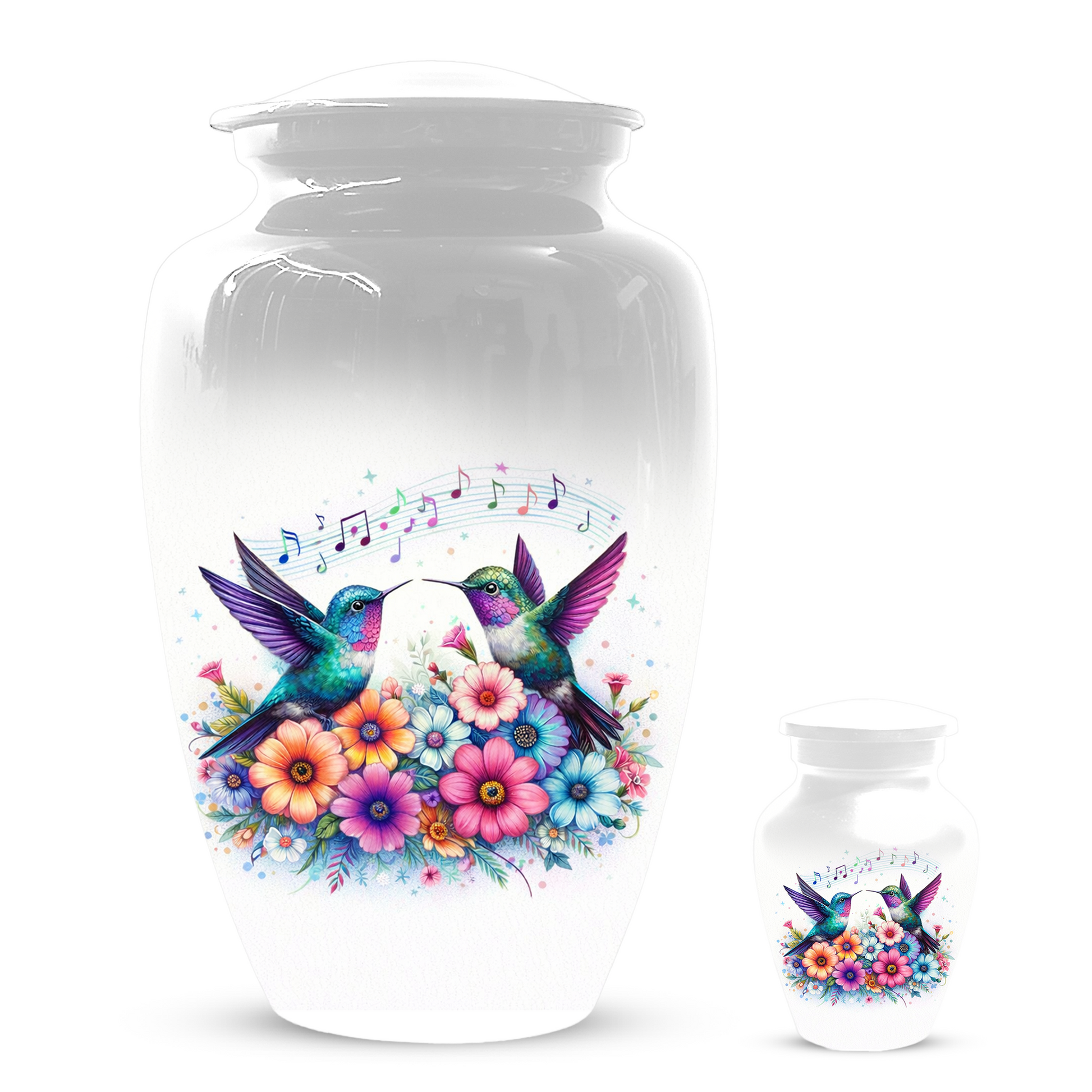 Personalized Hummingbird Cremation Urn for Human Ashes | Custom Adult Urn