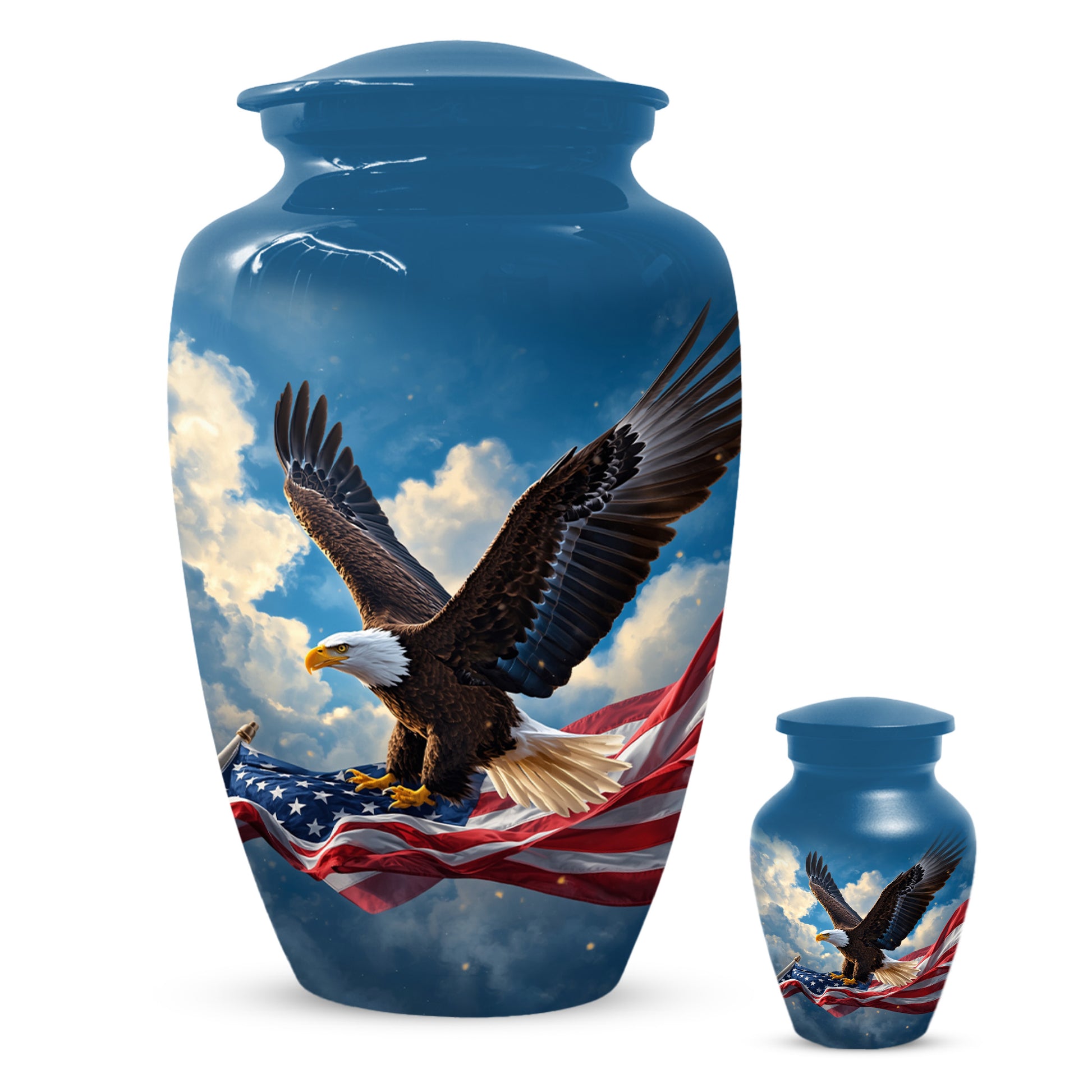 Flying Eagle Urn for Human Ashes | Adult Cremation Urn | Premium Funeral Urn for Adult Ashes