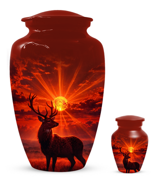 Deer Cremation Urn for Ashes | Adult Urn | Custom Memorial Urn