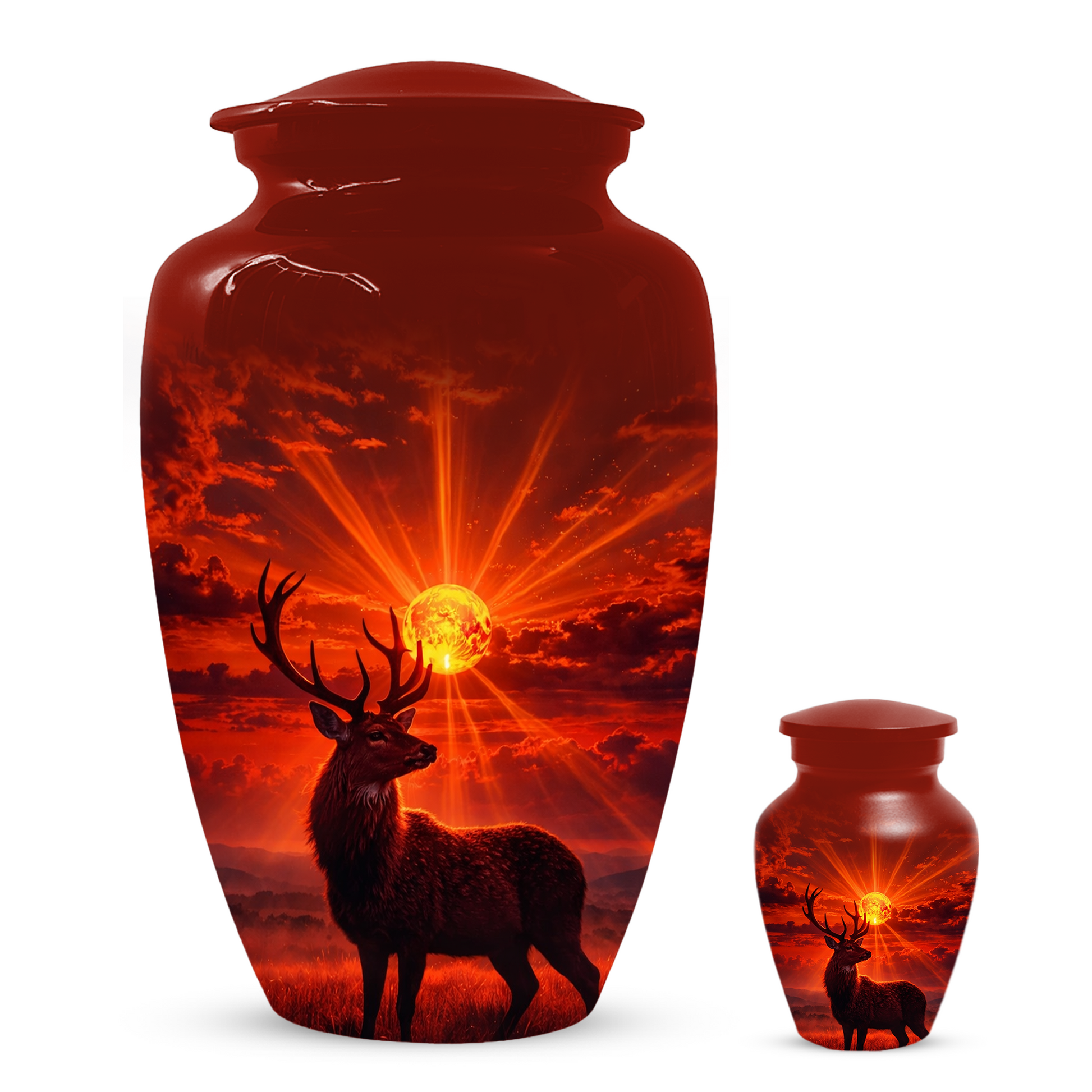 Deer Cremation Urn for Ashes | Adult Urn | Custom Memorial Urn