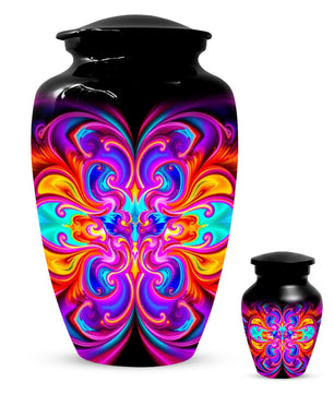 Abstract Colorful Cremation Urns for Ashes – Custom Adult Memorial Urn