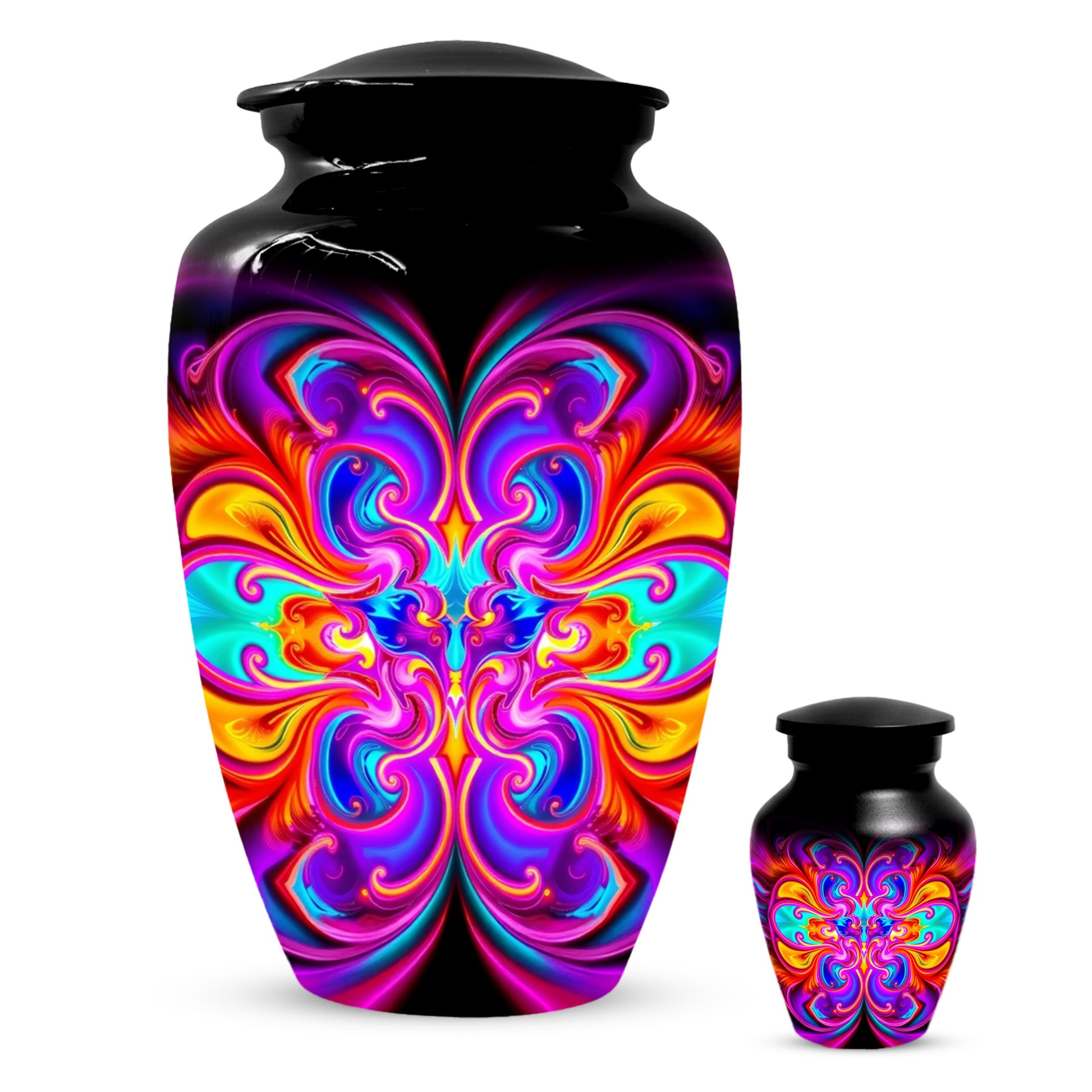Abstract Colorful Cremation Urns for Ashes – Custom Adult Memorial Urn