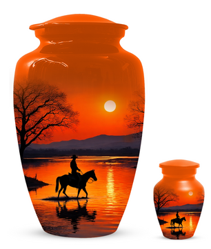 Cowboy Urn for Ashes | Western Cremation Urn for Dad