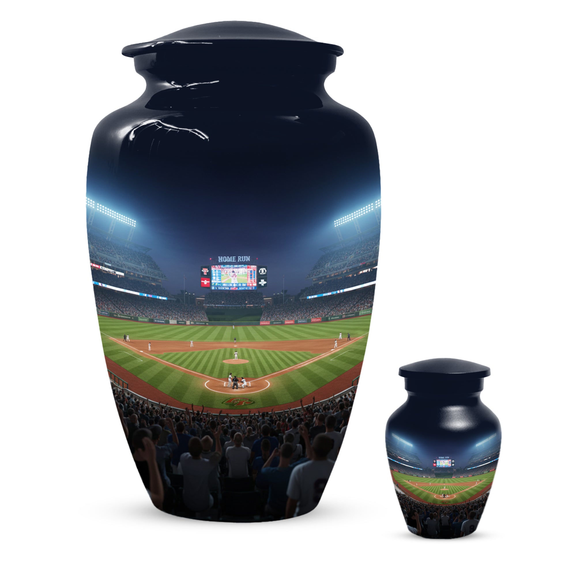Baseball Stadium Adult Urn for Human Ashes | Personalized Baseball Cremation Urn for Men & Dad