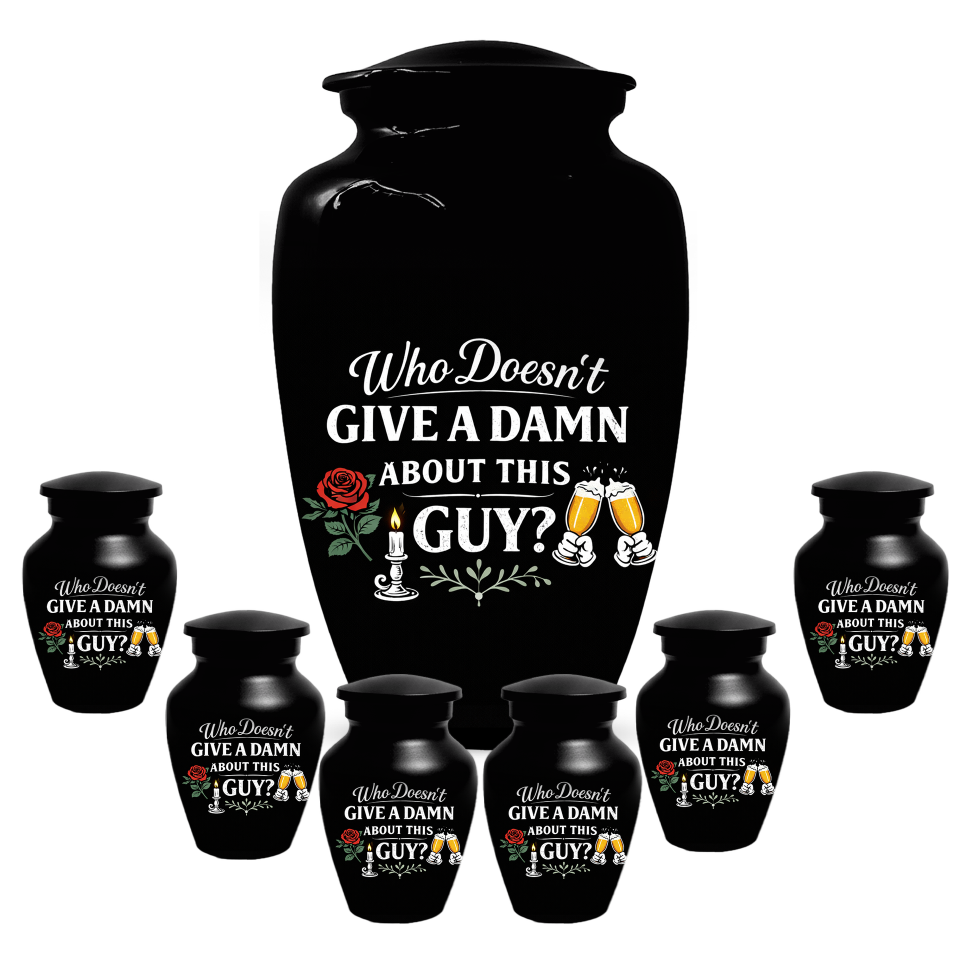 Funny Adult Urn for Ashes,  Personalized Memorial Urn for Dad
