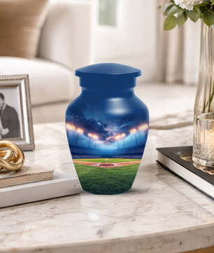 Baseball Urn for Ashes, Custom Baseball Memorial Urn, Stadium Cremation Urn