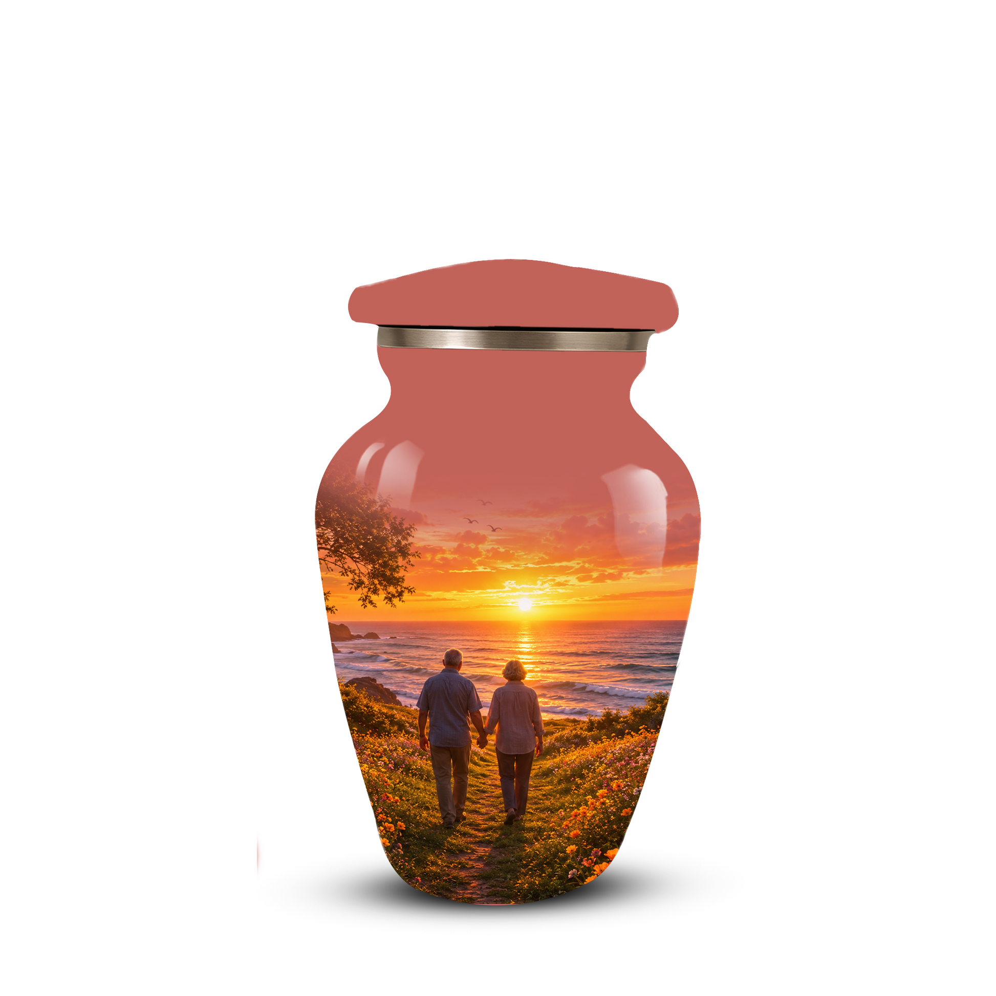 Extra Large Cremation Urn For Couples Ashes - Custom Companion Urns For Mom and Dad