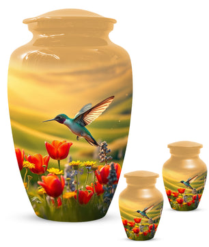 Hummingbird Urn for Mom – Custom Floral Cremation Urns for Ashes