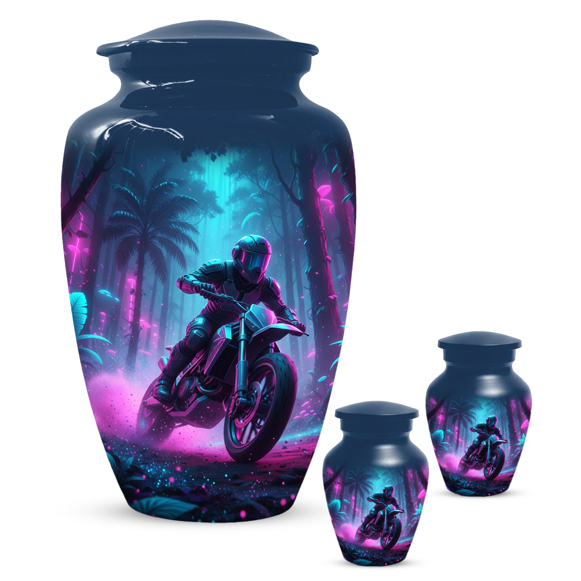 Dirt Bike Urn for Ashes - Personalized Motocross Memorial for Dad | Motorcycle Cremation Urns for Father