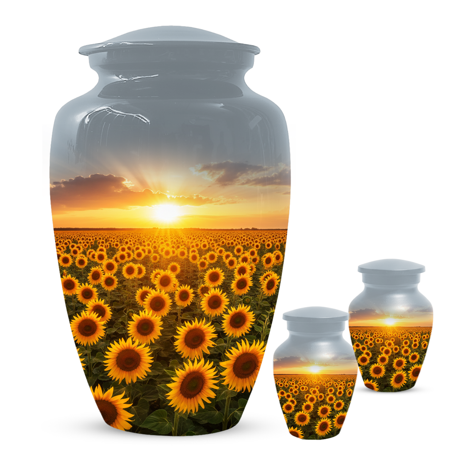 Sunflower Urn for Ashes, Custom Cremation Urn, Memorial Urn for Mom