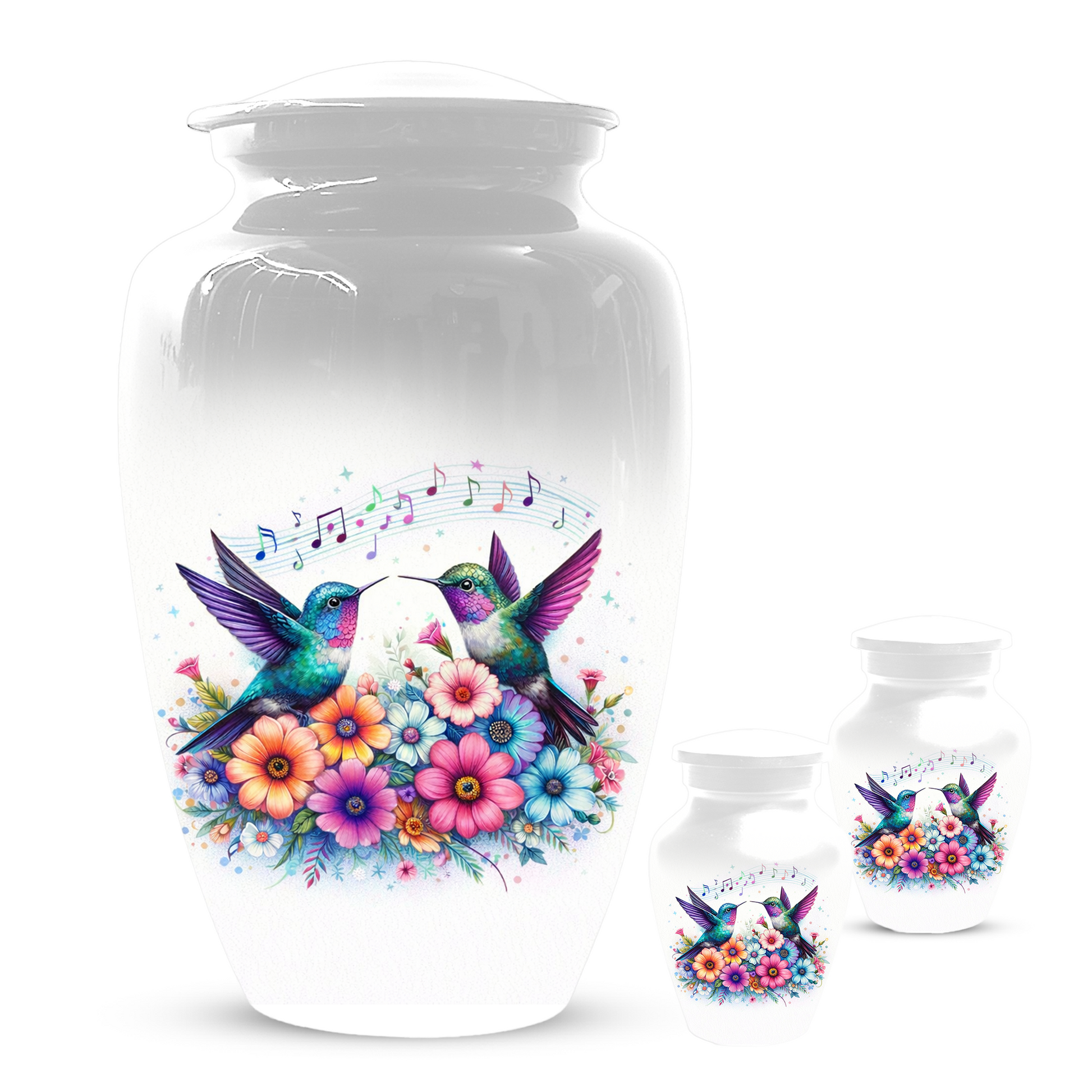 Personalized Hummingbird Cremation Urn for Human Ashes | Custom Adult Urn