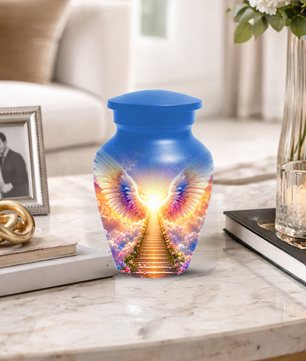 Angel Wings Urn for Ashes  Heavenly  Memorial Keepsake for Mom
