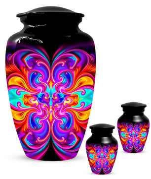Abstract Colorful Cremation Urns for Ashes – Custom Adult Memorial Urn
