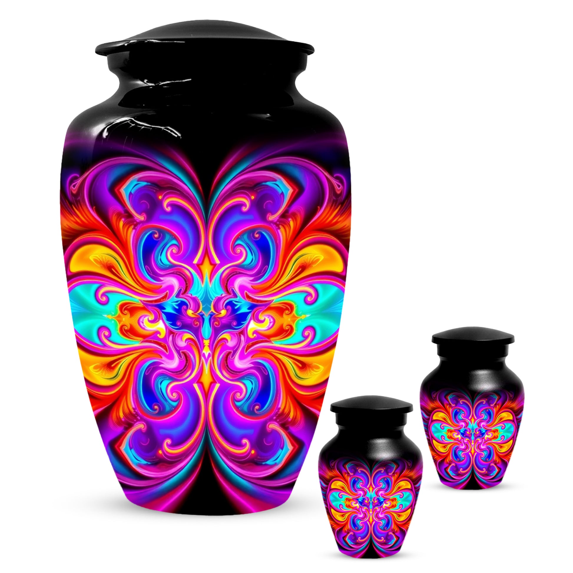 Abstract Colorful Cremation Urns for Ashes – Custom Adult Memorial Urn