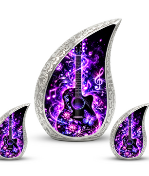 Guitar Adult Urn for Ashes, Music Lover Keepsake  Cremation Urn for Human Ashes