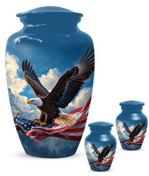 Flying Eagle Urn for Human Ashes | Adult Cremation Urn | Premium Funeral Urn for Adult Ashes