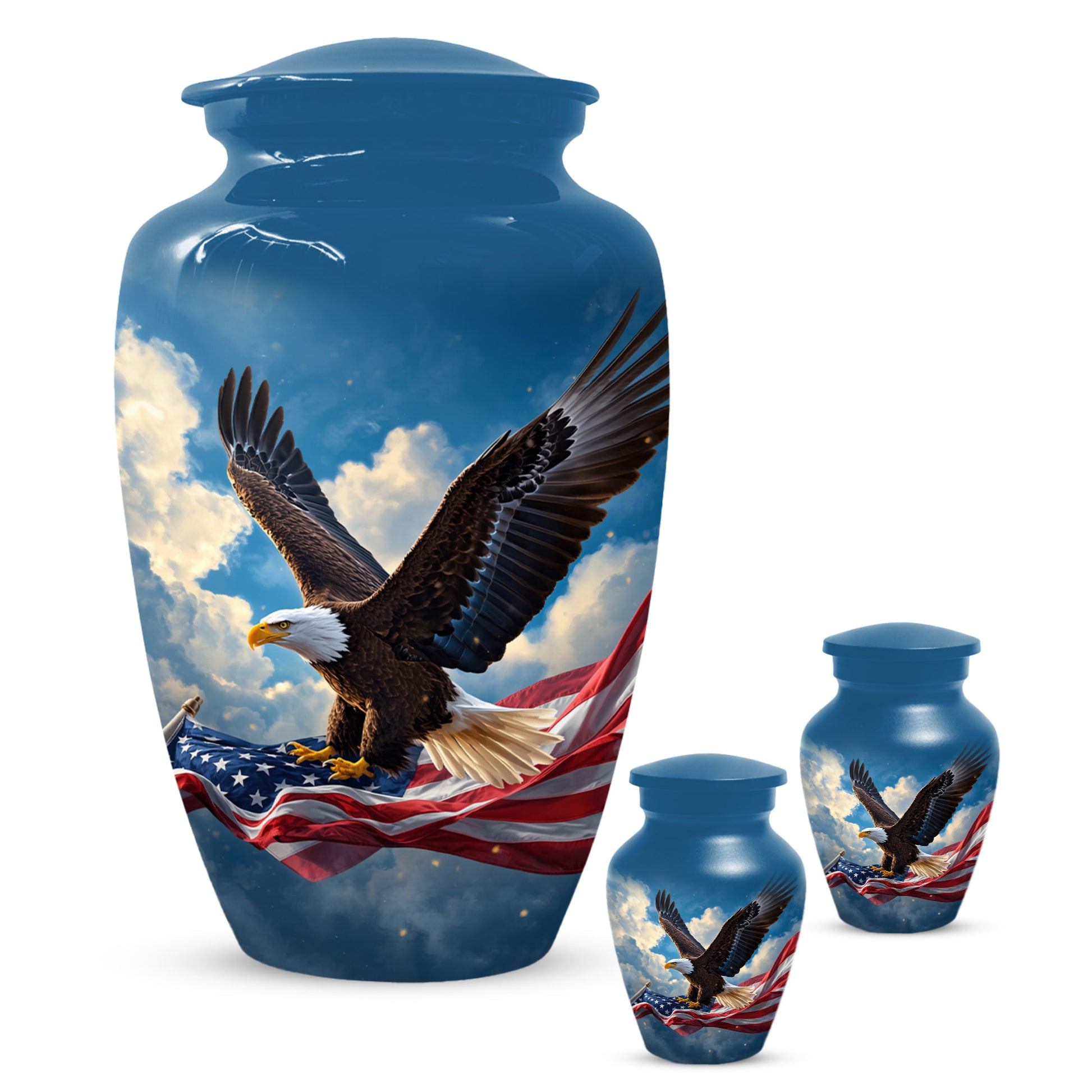 Flying Eagle Urn for Human Ashes | Adult Cremation Urn | Premium Funeral Urn for Adult Ashes
