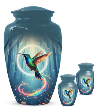 Personalized Hummingbird Urn for Mom | Custom Cremation Urn
