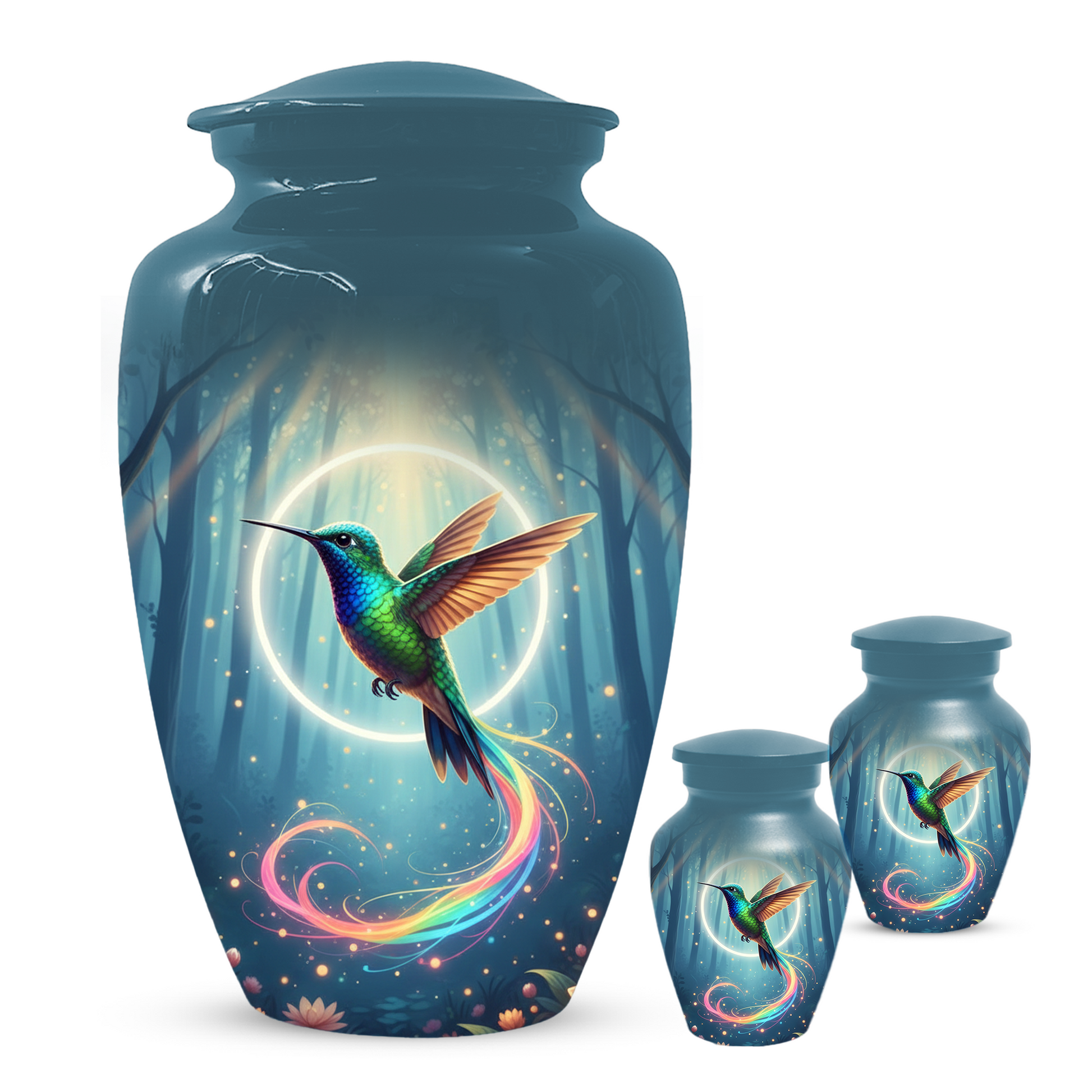 Personalized Hummingbird Urn for Mom | Custom Cremation Urn