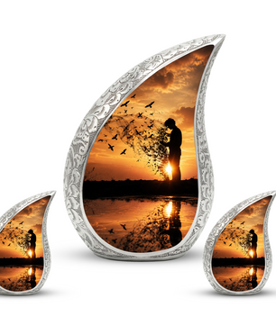 Sunset Memorial Urn for Human Ashes | Beautiful Sunset Cremation Urn