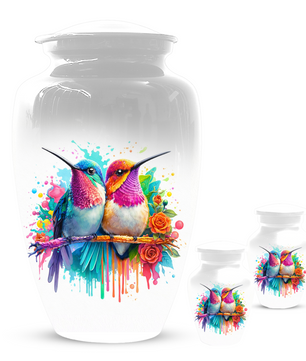 Personalized Hummingbird Cremation Urn for Human Ashes | Custom Urn for Mom