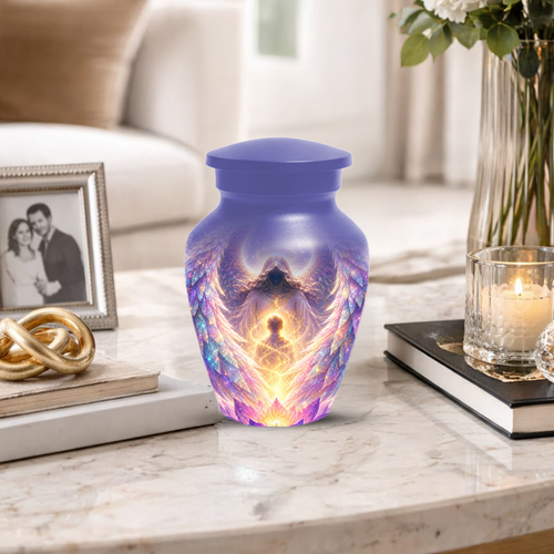 Angel Wings Urn for Ashes - Heavenly Guardian Angel Keepsake Urns