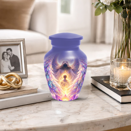 Angel Wings Urn for Ashes - Heavenly Guardian Angel Keepsake Urns