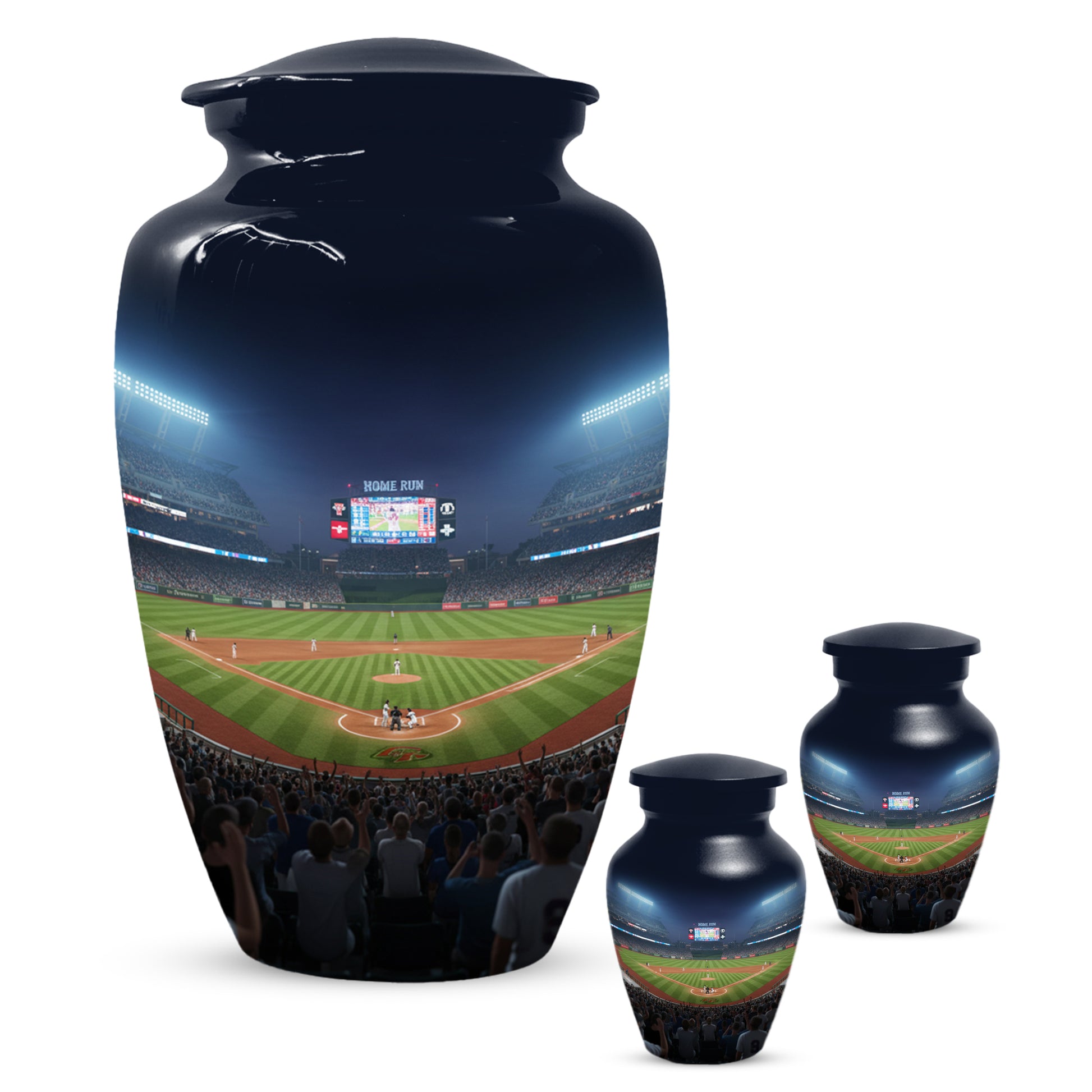 Baseball Stadium Adult Urn for Human Ashes | Personalized Baseball Cremation Urn for Men & Dad
