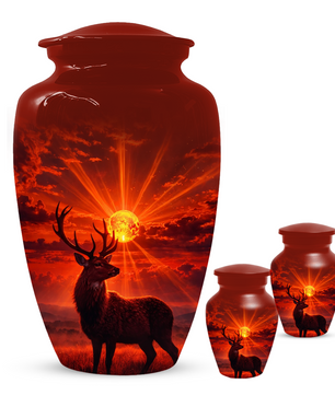 Deer Cremation Urn for Ashes | Adult Urn | Custom Memorial Urn