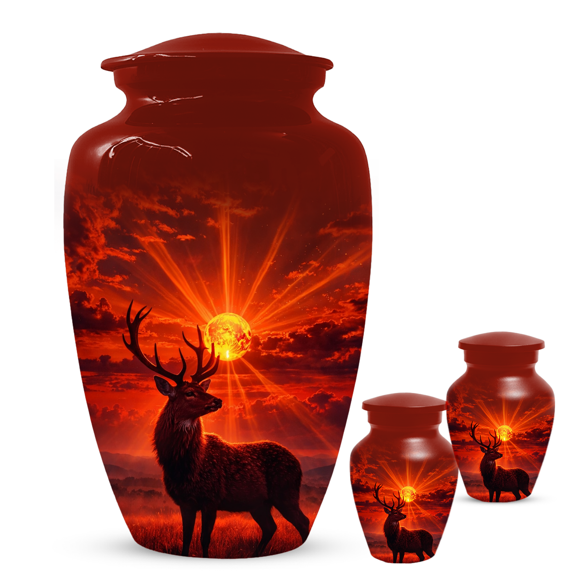 Deer Cremation Urn for Ashes | Adult Urn | Custom Memorial Urn