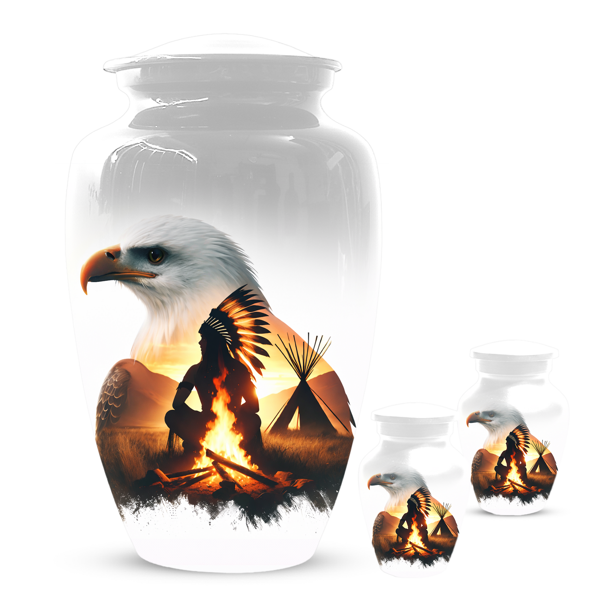 Personalized Eagle Urn for Ashes | Custom Eagle Memorial Urn