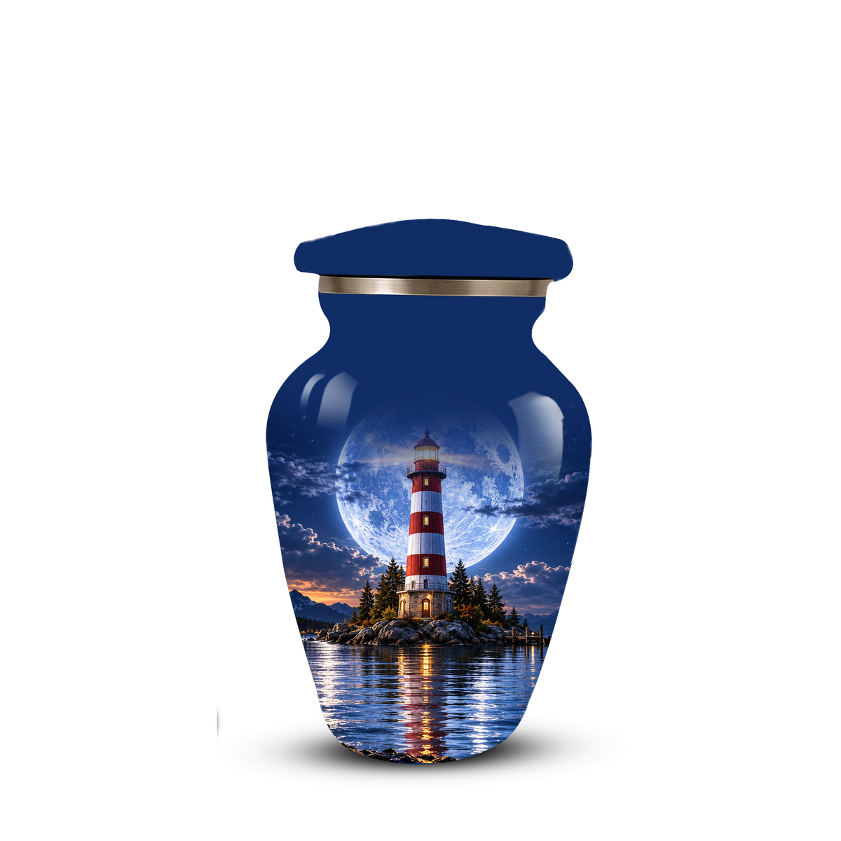 Lighthouse Adult Cremation Urn for Ashes | Ocean Memorial Urn | Personalized Adult Urn for Human Ashes