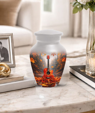 Guitar Memorial Urn for Mom - Music Keepsake Cremation Urns for Ashes