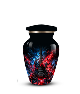 Personalized Electric Guitar Cremation Urn for Ashes, Black Adult  Memorial Urn, Music Lover Tribute Urn