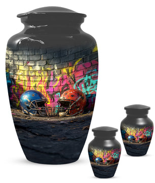 Football Helmet Urn for Dad – Custom Sports Cremation Urn for Ashes
