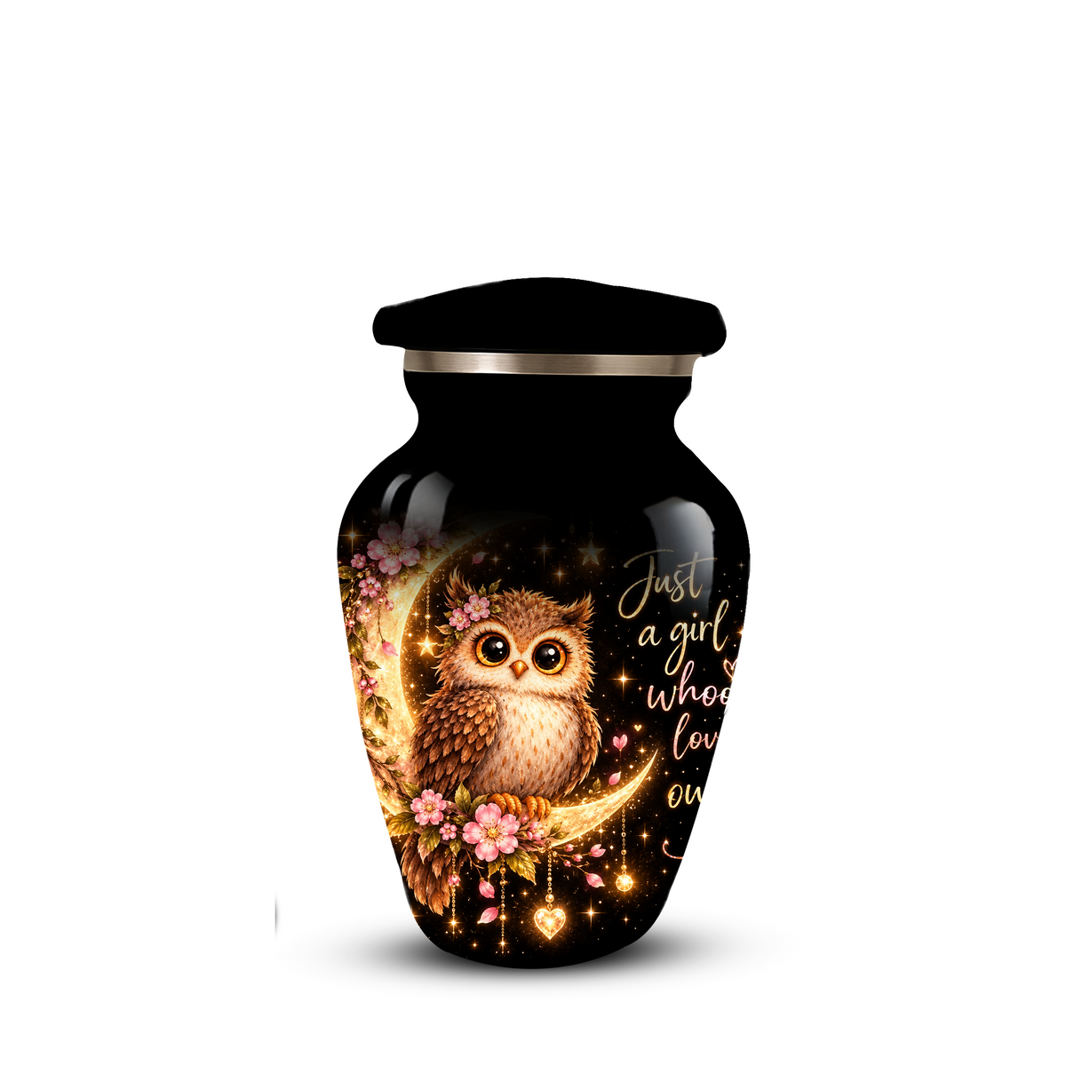 Owl Cremation Urn for Ashes | Personalized Owl Memorial Urn | Cute Bird Funeral Urn