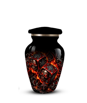 Skull Dice Cremation Urn for Ashes | Personalized Adult Memorial Urn