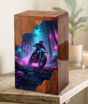 Dirt Bike Urn For Ashes Male - Motorbike Keepsake Memorial Urns For Men