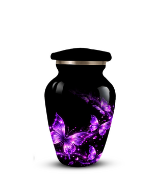 Purple Butterfly Cremation Urn for Ashes | Personalized Adult Memorial Urn | Handmade Butterfly Urn for Human Ashes
