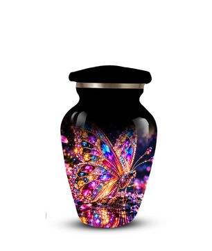 Personalized Adult Cremation Urn for Ashes, Jeweled Butterfly Memorial Urn, Custom Butterfly Urn