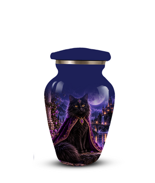 Personalized Cat Urn for Ashes | Custom Pet Urn for Cats | Handmade Metal Cat Memorial Urn