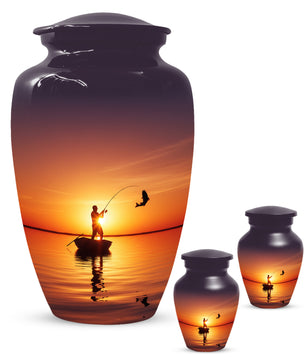 Fishing Urn for Human Ashes | Fishing Cremation Urn for Dad, Men