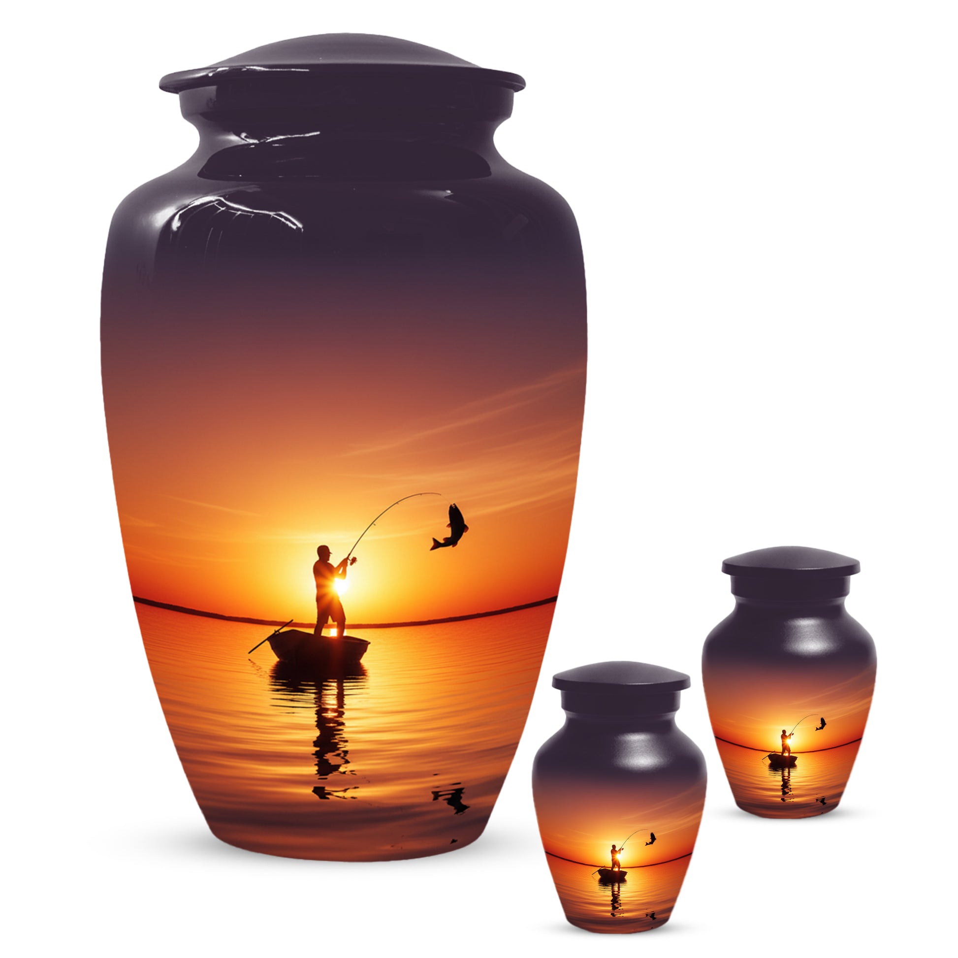 Fishing Urn for Human Ashes | Fishing Cremation Urn for Dad, Men