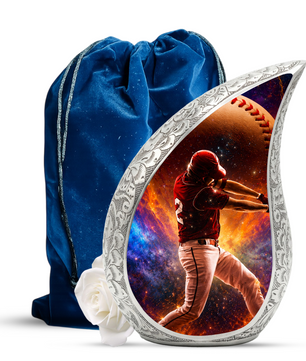 Baseball Sports Memorial Urn – Baseball Ashes Urn for Human Ashes Male