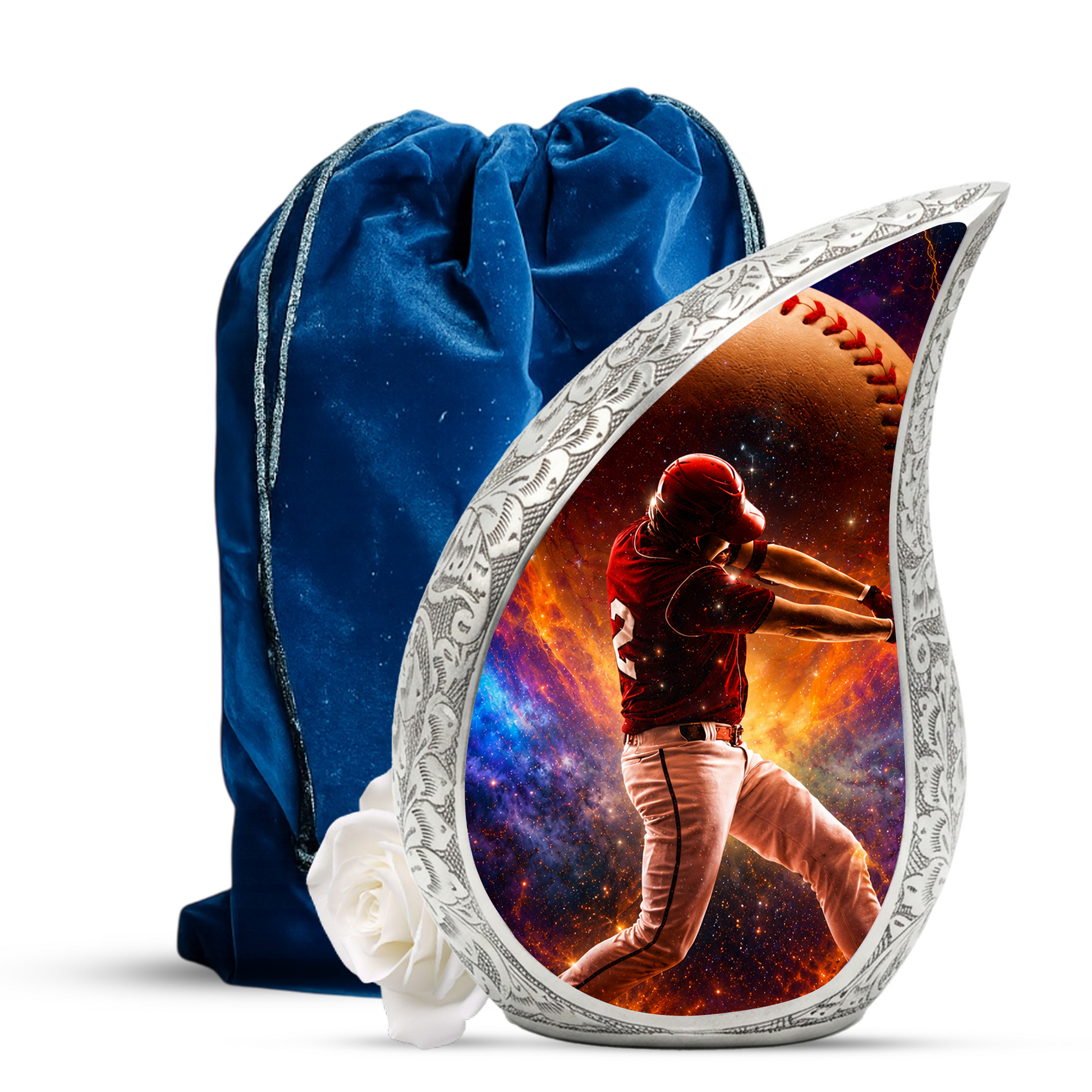 Sports Memorial Urn – Baseball Ashes Urn for Male and Female
