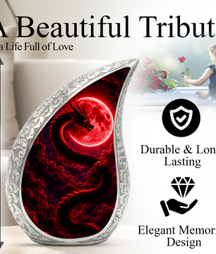 Dragon Urn for Adult Ashes – Dragon Themed Cremation Urn for Burial
