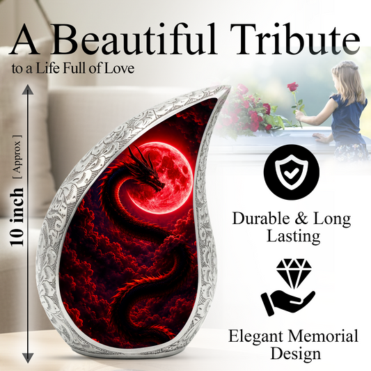 Dragon Urn for Adult Ashes – Dragon Themed Cremation Urn for Burial