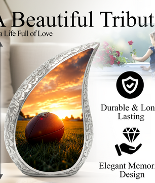 Football Cremation Vessel – Adult Urn for Human Ashes