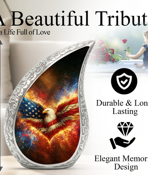 American Eagle Patriotic Cremation Urn | Adult Ashes Urn