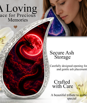 Dragon Urn for Adult Ashes – Dragon Themed Cremation Urn for Burial